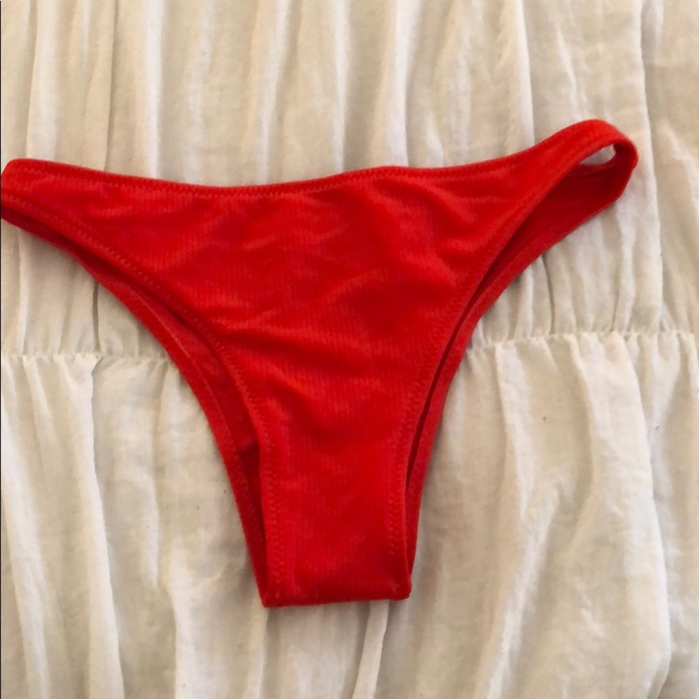 Lana swimwear red cheeky bottoms new without tags